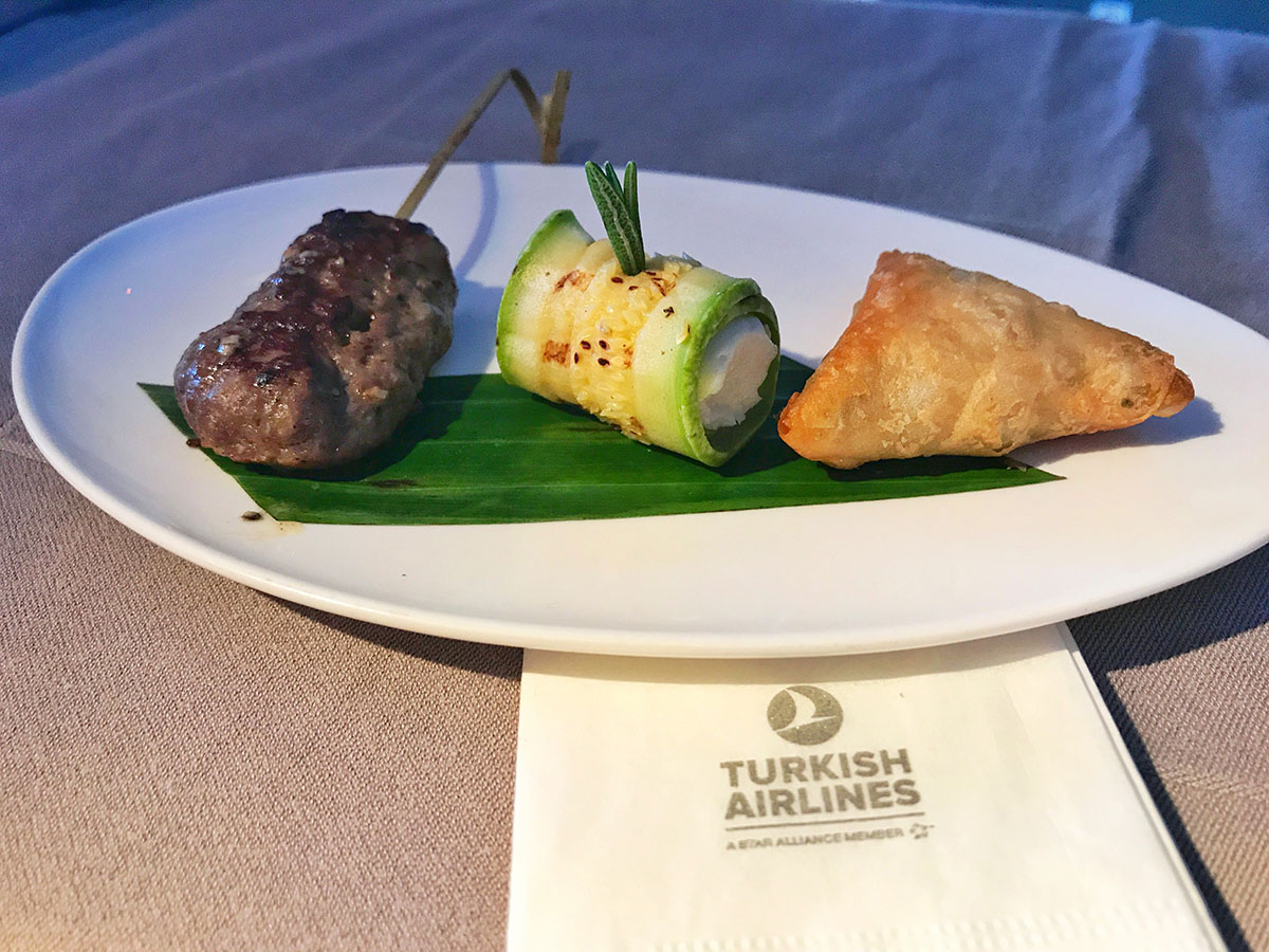 Entradinhas gourmet da Turkish Airlines