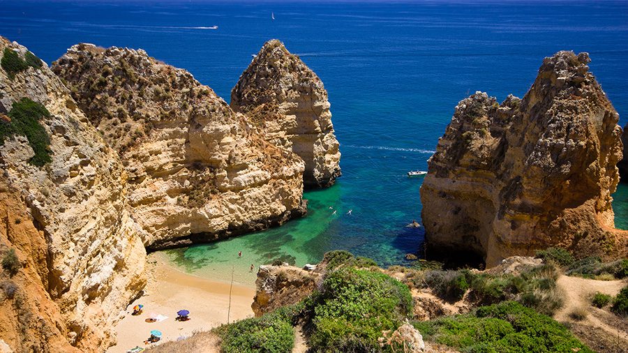 Mapa das Praias de Lagos, Algarve