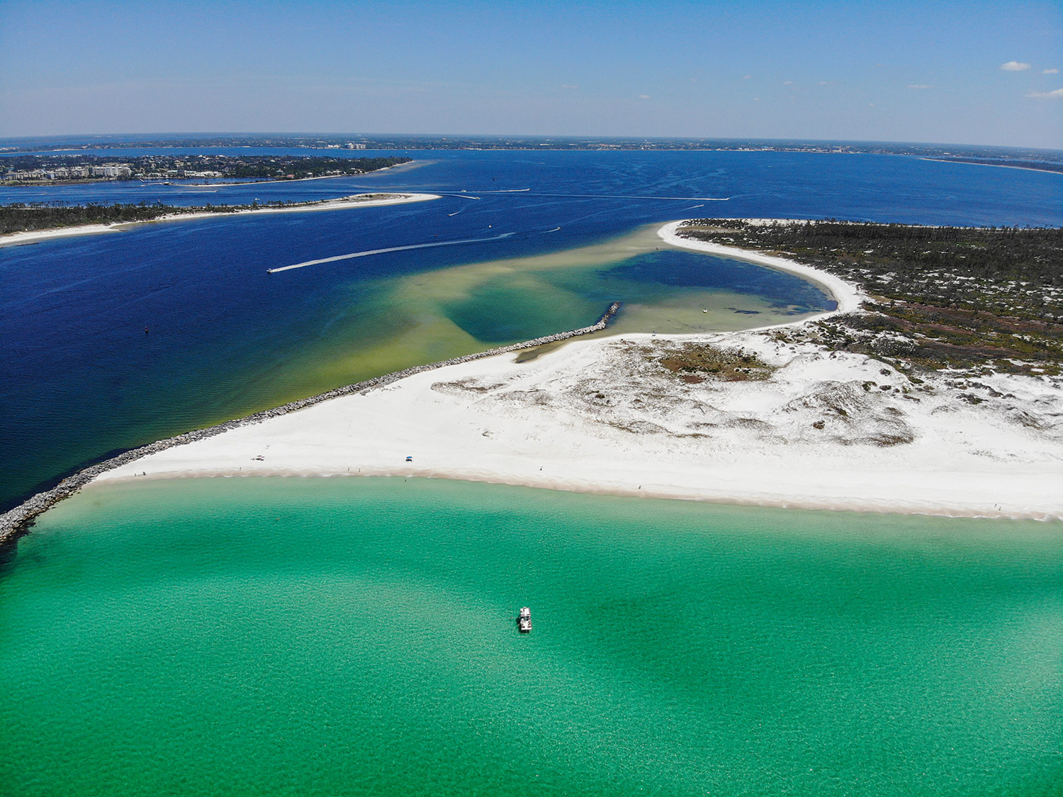 Panama City Beach/FL - Shell Island from the sky