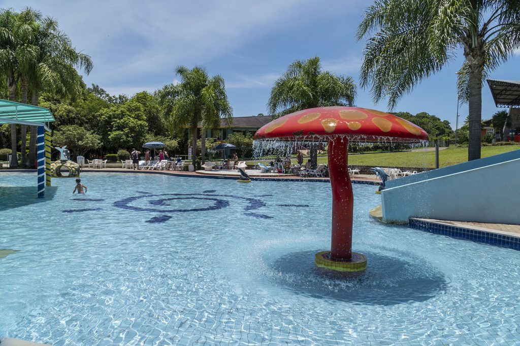 Piscina infantil no Machadinho Thermas Resort Spa