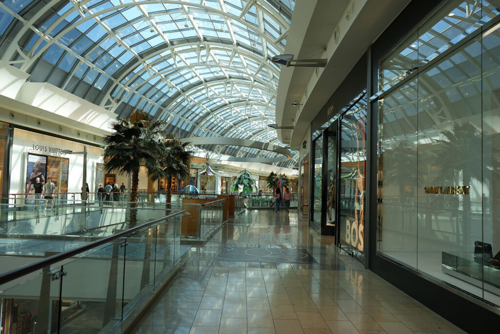 Teto de vidro do Mall