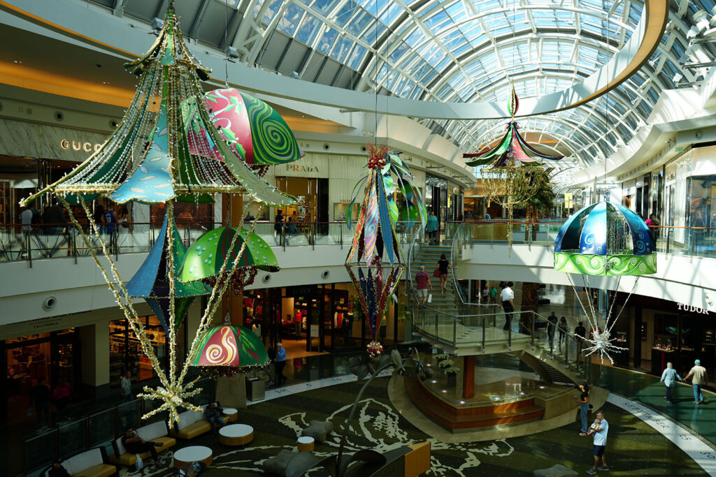 Decoração de Natal do Mall at Millenia