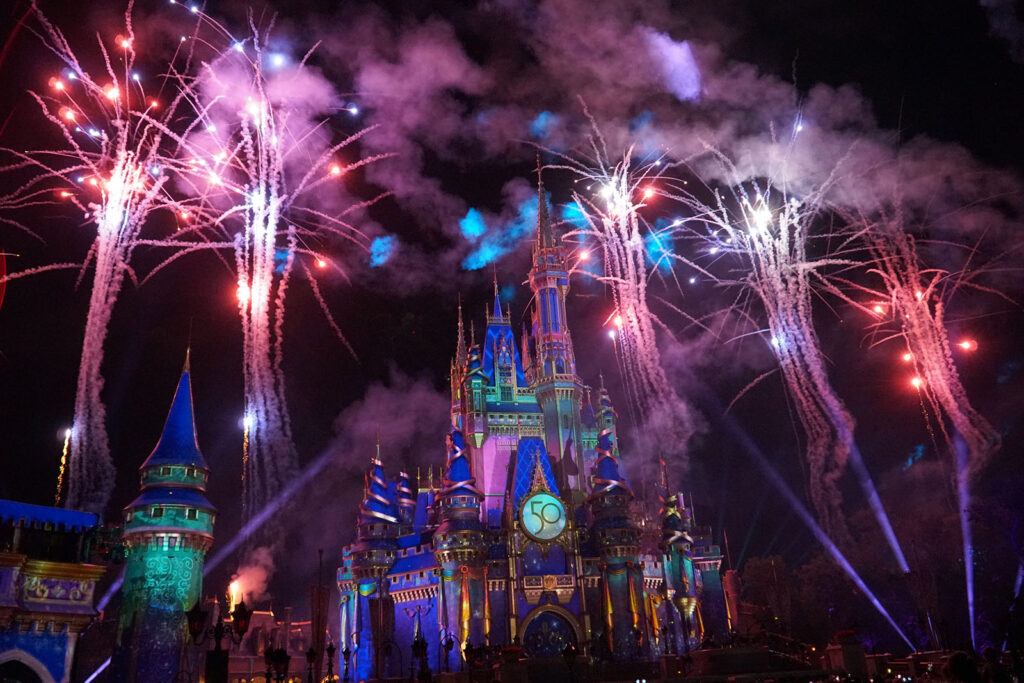 Fogos da Disney - Magic Kingdom - Castelo