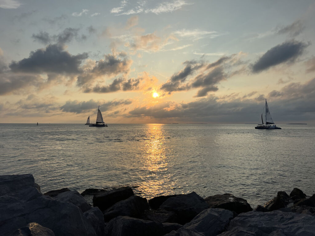 por do sol sunset Zachary Taylor Park Key West