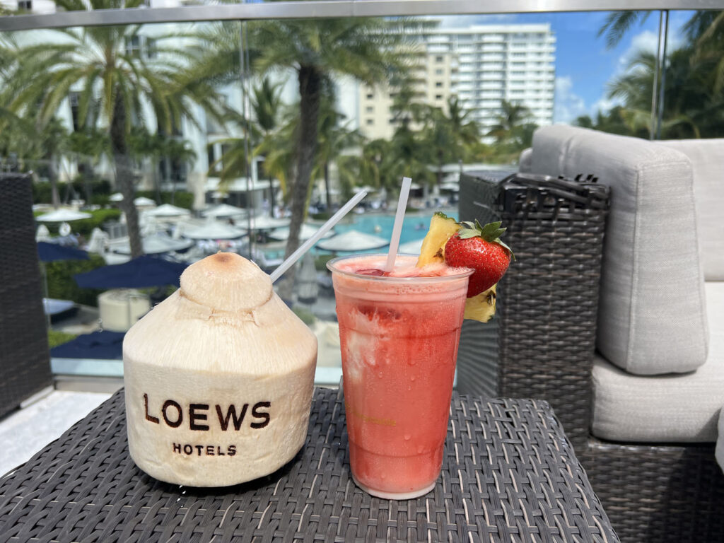 loews miami beach soak drinks