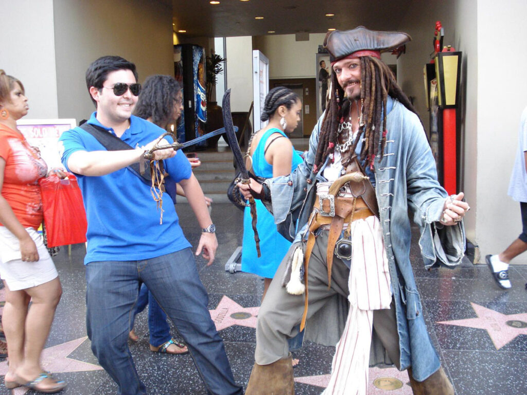 los angeles - hollywood - calcada da fama - hollywood blvd - jack sparrow