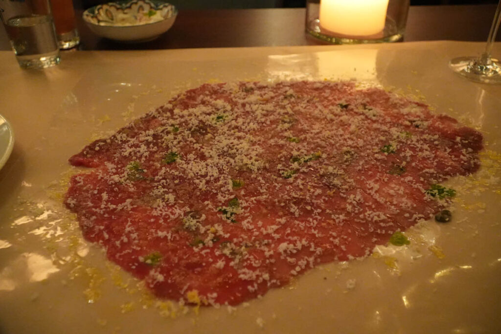 las vegas carpaccio hasalon restaurante restaurant venetian palazzo
