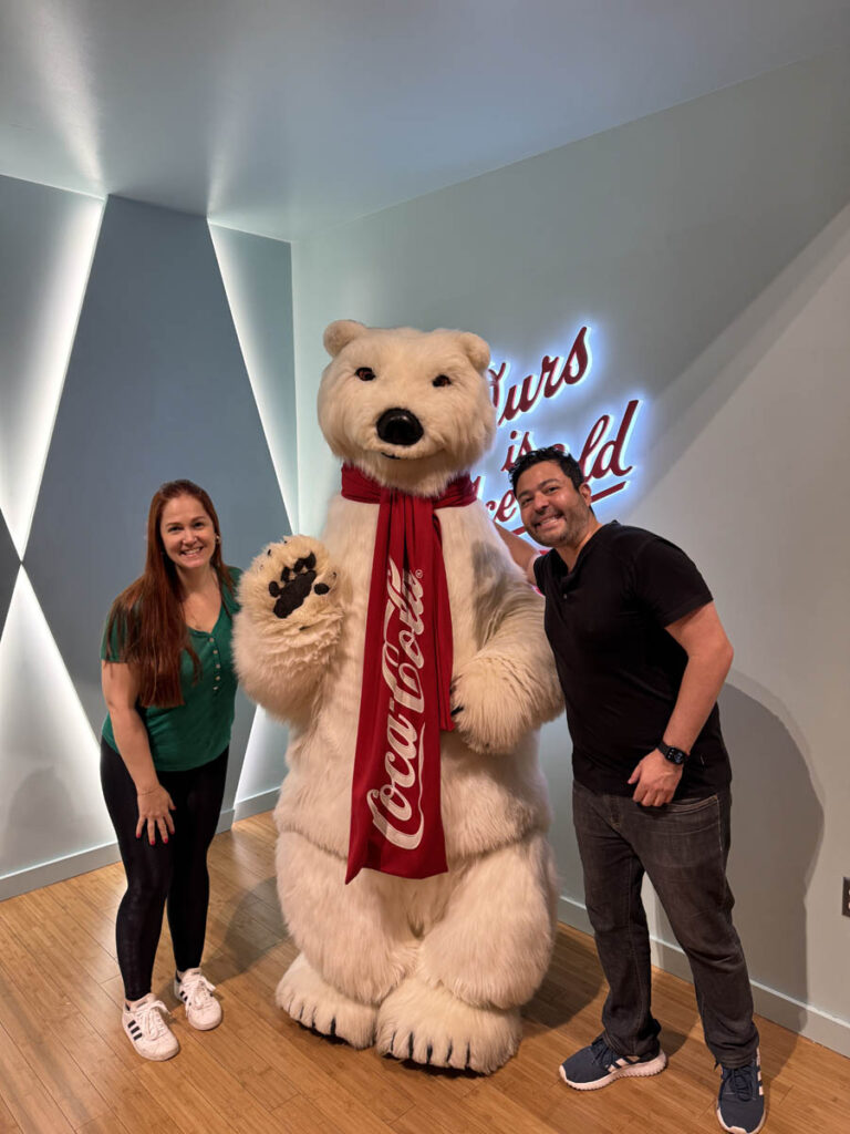 atlanta world of coca cola 3em3 urso bear polar