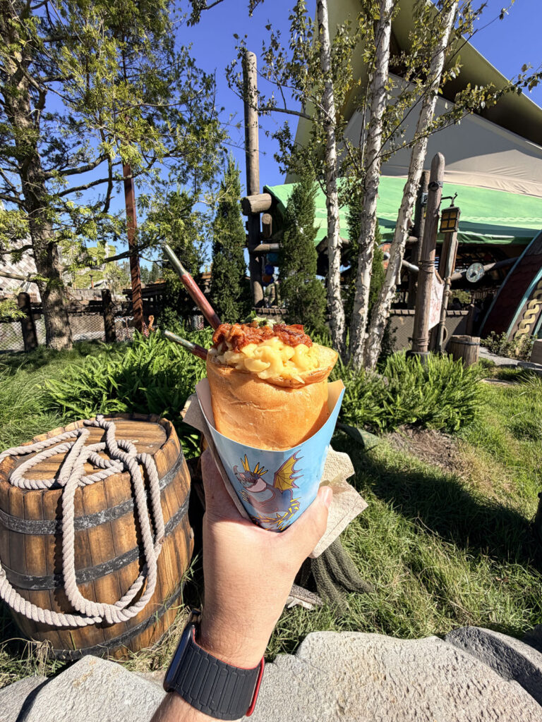 Epic Universe Universal Orlando Florida 3em3 isle of berk ilha de berk como treinar o seu dragão cone macn cheese