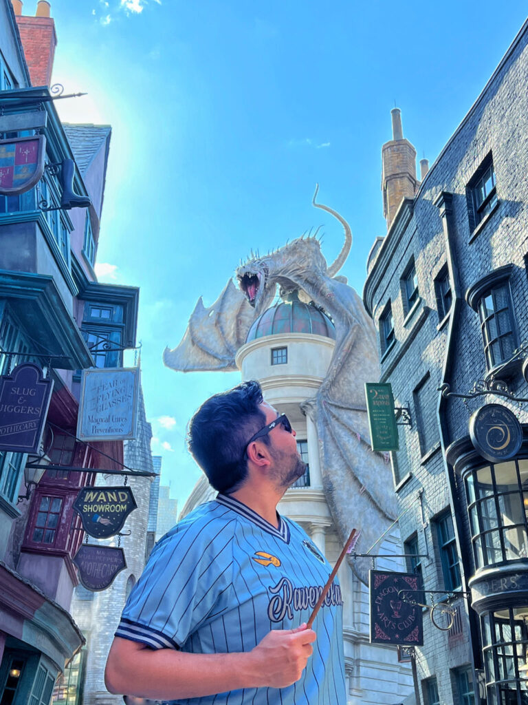 beco diagonal diagonal alley dragao dragon Harry Potter universal 3em3 gringotes gringotts harry potter em orlando