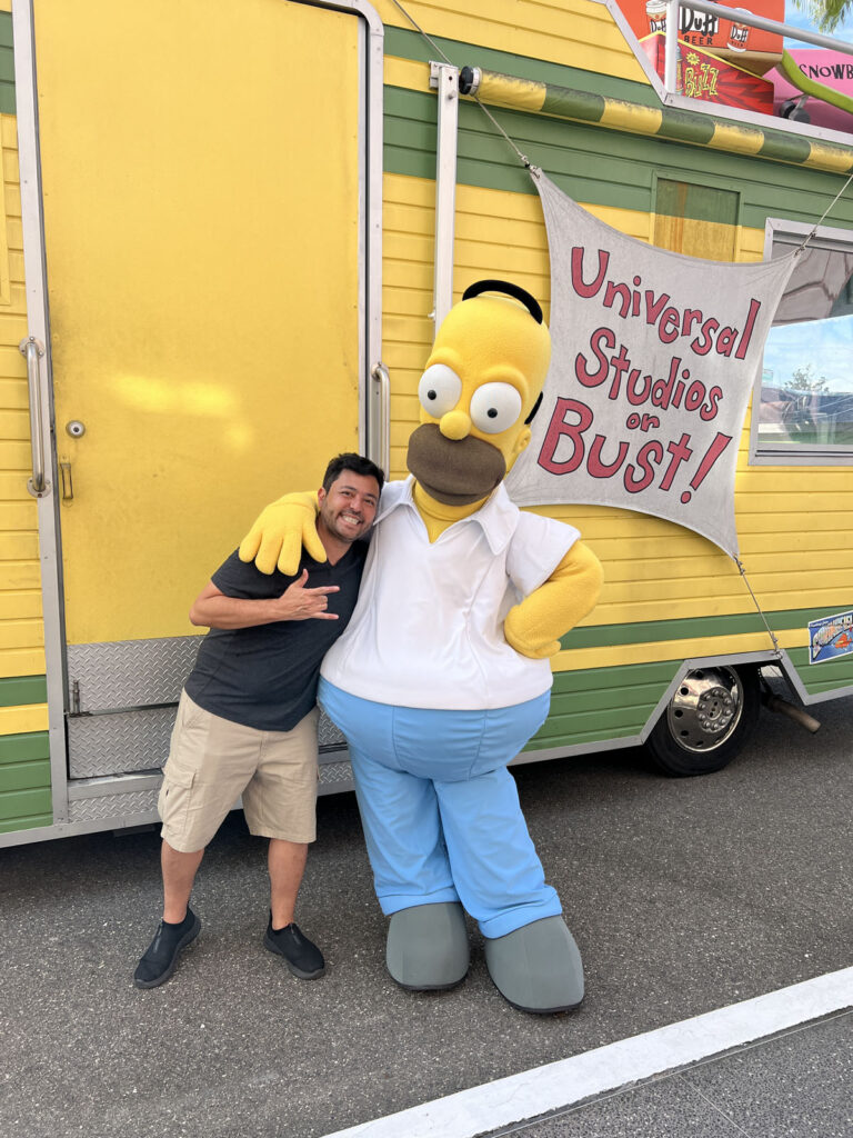 Universal Studios orlando florida 3em3 simpsons Springfield homer