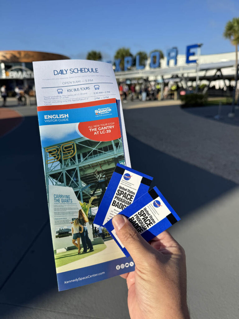 Kennedy Space Center NASA parque cabo canaveral orlando mapa horarios timetable map