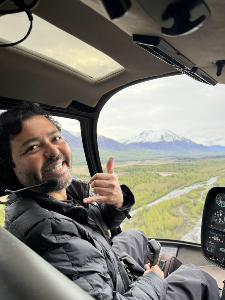 alaska alasca anchorage palmer outbound heli glacier paddleboarding helicoptero geleira