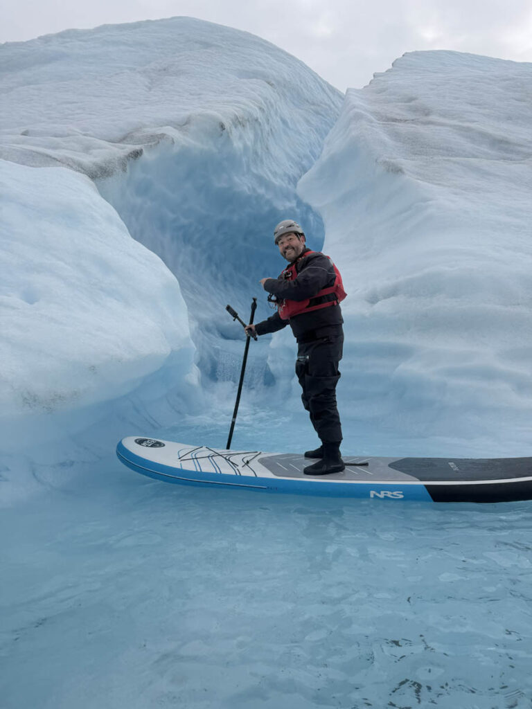 alaska alasca anchorage palmer outbound heli glacier paddleboarding helicoptero geleira
